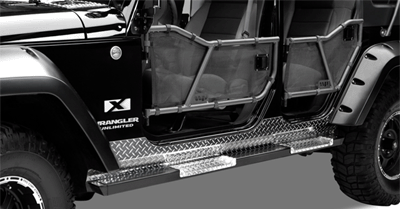 Wrangler Jk Rear Tube Doors By Warrior Products 90774